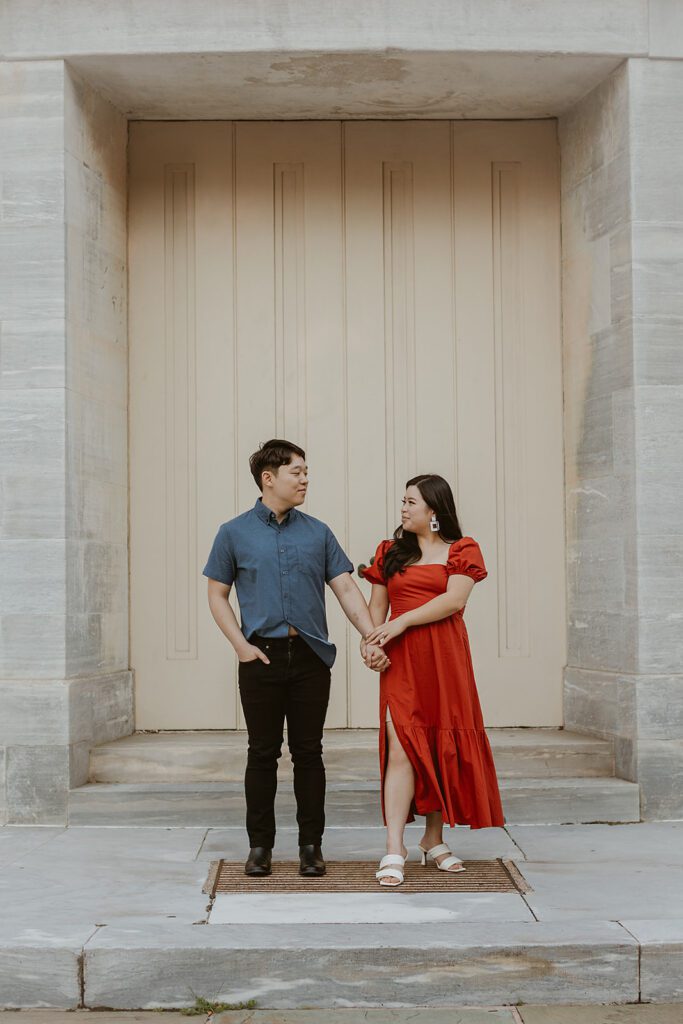 sweet and candid engagement photos