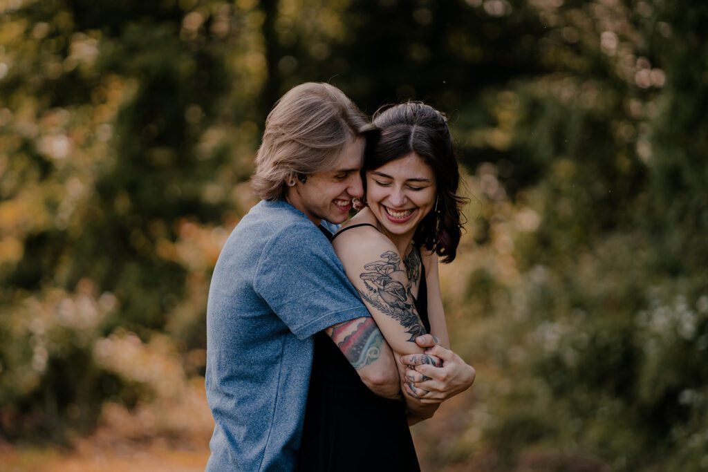 A sweet and playful couples photo in PA
