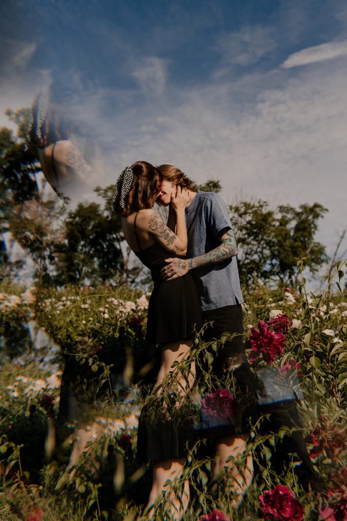 A sweet and playful couples photo in PA from getting couples photos done recently