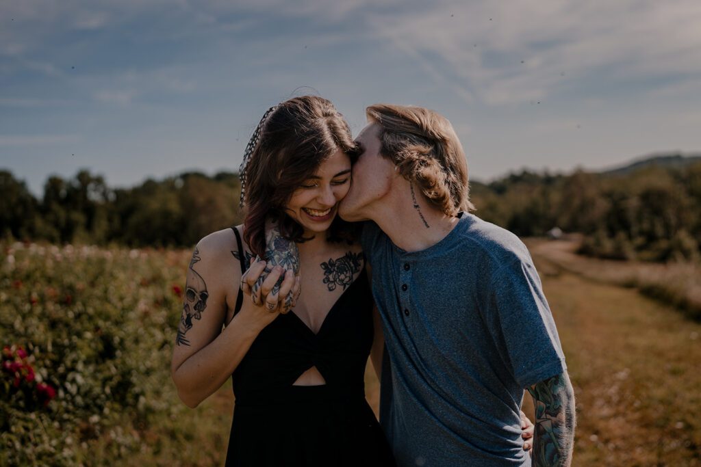 A sweet and playful couples photo in PA