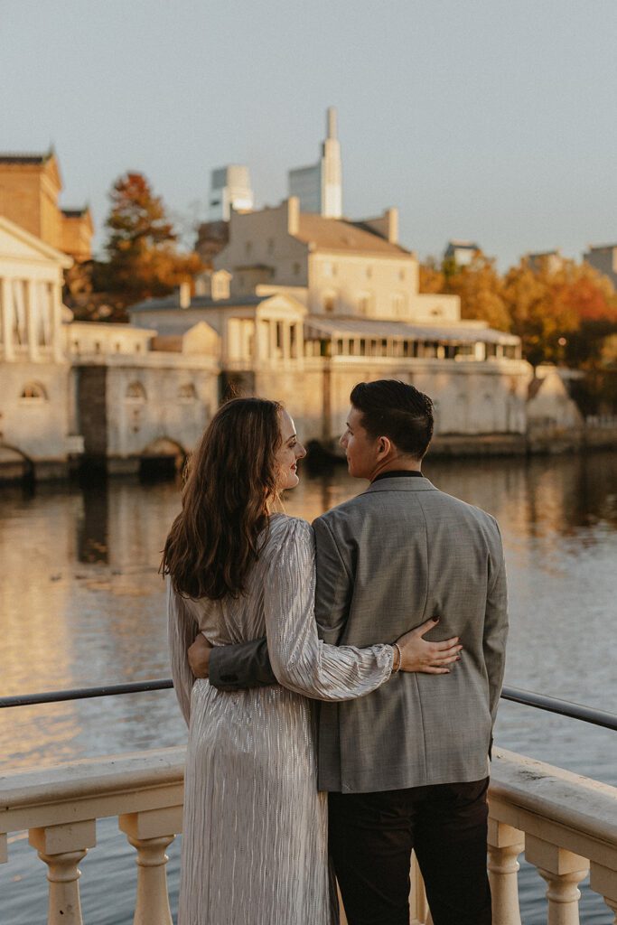 Romantic engagement photos in Philadelphia