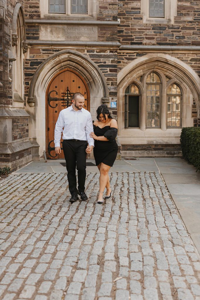 timeless and dreamy engagement photos in Princeton NJ