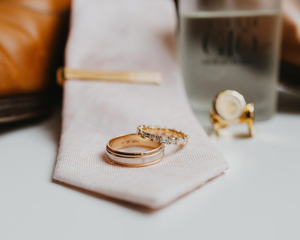 elegant wedding detail flatlay